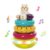 IIROMECI Montessori Stacking Toy for Babies 6-12 Months, Spinning Sensory Stacking Rings with Music, Automatic Rotating Design, Early Educational Fine Motor Skill Toy for Infants Toddlers