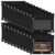 IKAYAS 20 Pack Pencil Pouch for 3 Ring Binder with Zipper, Black