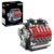 IKKOSYA V8 Engine Model Kit That Runs – Twin-Turbo Engine Motor Building Block Sets, Motorized With Moving Pistons, Crankshaft & Rotating Fan, Best Stem Build Toy Gifts for Adults Kids Age 8+, 548 Pcs
