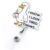 I Know I Look Tired Thanks Funny Retractable Badge Reel, Silly Goose Badge ID Holder for Nurse Nursing RN CNA LPN CMA Doctor & Healthcare Worker, Funny Goose Badge Reel with Alligator Clip | Acrylic