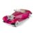 iLooboo Toy Car Model 1/24 Hot Pink 500K Alloy Collectible Vehicle Pull Back Die-Cast with Lights and Sound