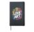 I Love Art Vibrant Brushes Colorful Pencils Heartfelt Hardcover Journal, Black