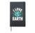 I Love Earth Eco Friendly Environmental Design Hardcover Journal, Black