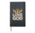 I Love God Religious Angel Wings Halo Hardcover Journal, Black