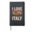 I Love Italy Travel Adventure Culture Hardcover Journal, Black