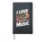 I Love Music Vinyl Record Headphones Hardcover Journal, Black