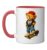 I Love NYC, Urban Skateboarding Bear Street Art Graphic Ceramic Mug, Red/White, 11oz