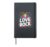 I Love Rock Vibrant Guitar Drums Hardcover Journal, Black