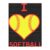 I Love Softball Heart Wooden Puzzle 3D Russian Blocks and Puzzle Game Puzzle