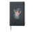 I Love You ASL Sign Language Botanical Flower Butterflies Hardcover Journal, Black