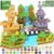 Imagiomo 200PCS Magnetic Blocks – Build Mine Magnet World Forest Chess Tiles, Magnet Building Toys for 3-5 5-7 8-12 Year Old Boys Girls, Kids Games STEM Montessori Sensory Ourdoor Toys Toddler Gifts