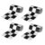 IMIKEYA 4 Rolls Checkered Flag Bulletin Board Borders PVC Wall Trim