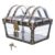 IMIKEYA Retro Pirate Treasure Chest Box with Lock And Key – 5″ Clear Plastic Jewelry Keepsake Case – Small Gemstone Display & Candy Storage Container for Birthday Party Favors Halloween Decor