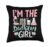 I’m The Birthday Girl Science Birthday Party Throw Pillow