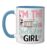 I’m The Birthday Girl Science Lab Ceramic Mug, Blue/White, 11oz