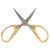 Inch Small Craft Sewing Scissors, Sharp Stainless Steel All Purpose Fabric Scissors Ergonomic Handle for Office Home DIY Handcraft Projects(Gold)