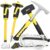 INCLY 7 Pcs Geology Rock Pick Equipment Kit, 3lb Sledge &32 oz Rock Hammer with 2PCS 12″ Mason Concrete Chisel.Safety Glasses, Jewelers loupe, Tool Set for Hounding, GoldMining, Stone Breaking