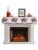 Independence Day Mantel Scarf for Fireplace Shelf Top, Patriotic American Flag Star Street Art Mantel Decorations Living Room Runner Scarves Cover for Christmas Thanksgiving Fall Mantle Decor 70″x17″