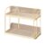 Industrial Book Shelf Display Stand Desktop with Handle Iron Frame & Plastic Plates Perfect for Home Office & Study Storage Solutions.