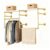Industrial Clothing Rack Wall Mounted Heavy Duty Closet System Organizer