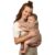 Infantino Flip Luxe 4-in-1 Baby Carrier Ergonomic 7-35 lbs, Affogato