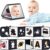Infinno High Contrast Baby Book, Black and White, Tummy Time Mirror Toy