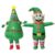 Inflatable Christmas Tree and Green Elf 2-Pack Costume Set, Adult Blow Up Outfits, Funny Inflatable Suit Combo for Halloween, Christmas Party, Cosplay and Holiday Events