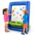 Inflatable Easel for Kids,50in PVC Double Sided Inflatable Easel for Kids Outdoor with Air Pump,Washable and Reusable for Backyard Art, Beach (Blue)