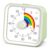 InfPokid Visual Timer for Kids, Rainbow Timer with Pause Function, Green