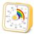 InfPokid Visual Timer for Kids, Rainbow Timer with Pause Function, Yellow