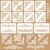 INFUNLY 11 Pcs Corner Wall Painting Stencil Flower Border Wall Stencil Reusable Lace Tile Stencils for Painting Baroque Templates Floral Edge Paint Stencils for Cement Wood Bedroom Home Decor