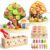 INIFEIDALA Montessori Toys for 3 4 5 Year Olds | Birthday Gifts for Boys & Girls, Wooden Educational Toddler Toys, Shape Sorting, Carrot Harvest & Magnetic Fishing Game – Fine Motor Skills Development