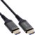 Inline HDMI AOC Cable Ultra High Speed HDMI 2.1 Fibre Optic Cable for 8K 60Hz 4K 240Hz, Aluminium Connector, ARC eARC HDR, Gold-Plated, 50 m, 17950X