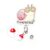 in My Own Shell Snail Badge Reel, Cute Retractable ID Badge Holder with Pink Snail & Mushroom Charm, Funny Introvert Gift for Nurses, Teachers, Students & Office Workers