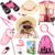 INNOCHEER Kids Explorer Kit & Bug Catcher Kit & Safari Costume Kit, Outdoor Exploration Set with Hat, Vest, Butterfly Net and Bugs Book for Boys Girls 3-12 Years Old (Camouflage Pink)