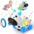 INNOSKY Bilingual Musical Cow Baby Toys for 6-9-12-18 Months, Toddlers 1+ Year Old Boy Girl, Early Developmental Educational Light-up Toys for 1st Birthday Gift, Blue