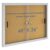 INNOVART Enclosed Bulletin Board 48” x 36”, Lockable Cork Noticeboard with Silver Aluminum Frame, Outdoor Enclosed Bulletin Board Weatherproof, Wall Display Case with Sliding Glass Door