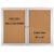 INNOVART Enclosed Bulletin Board 48”x36”, Lockable Cork Noticeboard with Aluminum Frame, Outdoor Enclosed Bulletin Board Weatherproof, Wall Display Case with Swing-Open Door Information Cabinet