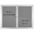 INNOVART Enclosed Bulletin Board 48” x 36”, Lockable Fabric Noticeboard with Aluminum Frame, Wall Display Case with 2 Swing-Open Doors Grey Felt, Information Cabinet for School, Office, Commercial