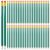 INOOMP Pencils with Eraser Top Pre-sharpened Green 120pcs