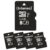 Intenso MicroSD Card Premium Multipack, 5X 8GB, Micro SDHC for Smartphone, Tablet, Camera, PC and Game Console, Waterproof, X-ray Proof, Temperature-Proof, Drop-Resistant, Up to 90MB/s