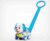 Interactive Push and Pull Along Dog Toy for Toddlers, ABC and 123 Learning, Music, Ages 1-3 (Blue)