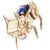 Interactive Wooden Robotic Dog Toy Robot Dog Model for Build Your Own 4 Legged Machine with Voice Interactive Science Toy