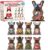 Interchangeable Cat Decorations, Cute Cat Desk Wooden Sign，#D