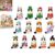 Interchangeable Seasonal Animal Wooden Decor Set, Cute Cat Desk Wooden Sign with Magnetic Hats, Funny Holiday Desk Decor, Magnetic Animal Tabletop Stand for Office Home Classroom