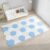 Interlocking Floor Mat Non-Slip Carpet Tiles,EVA Foam Floor Tiles,Trapezoid Splicing Play Mat 9/15/20/25Pcs,Waterproof Rugs for Parlor/Bedroom (White+Beige+Blue,15pcs)