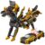 Intoypad Collision Transforming Dinosaur Car Toy, 2 Magnetic Cars Transform into Dinosaur Toys for Kids Toddler Fun Deformation Robot Dino Car Christmas Birthday Gift Toys for Boys Girl(Golden Dragon)