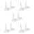 Ioensy 5Pcs Clear Acrylic Display Stands Sturdy Plate Stands Display Holders for Easels