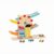 Ioensy Children Educational Car Ramp Toy with Wooden Slide Car Track Rolling Ramp Set with Rounded Edges Suitable for Early Learning Motor Skills Practice Home Play