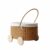 Ioensy Children Storage Cart Rattan Toy Cart Organizer Basket Trolley With Wooden Wheels Handwoven Wicker Design Encourages Imaginative Play Suitable for, With Lining